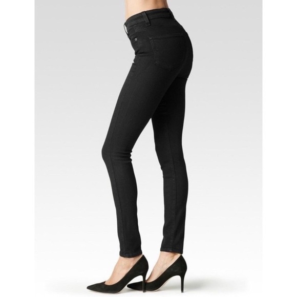 Paige Verdugo Ultra Skinny Black Fog Black Jeans Size 25 - Picture 3 of 10